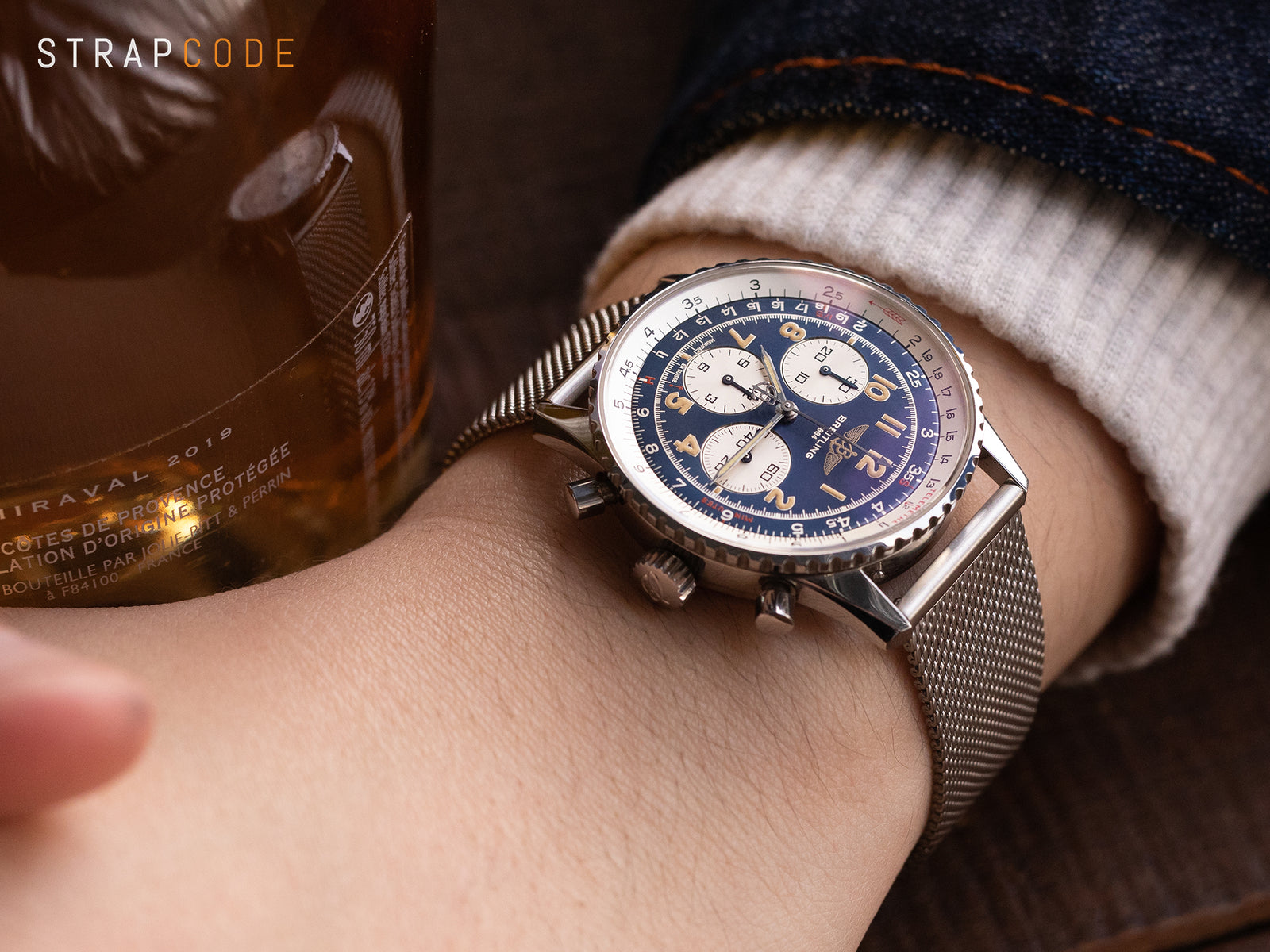 Breitling Navitimer 92 A30022 pair Breitling Navitimer 92 A30022 by Strapcode
