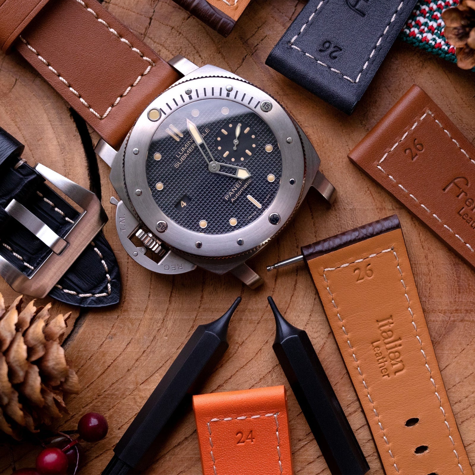 Panerai Straps Versatile Dimensions Decoded and How to Change Panerai Straps and Pam Strap Collection watch straps from Strapcode