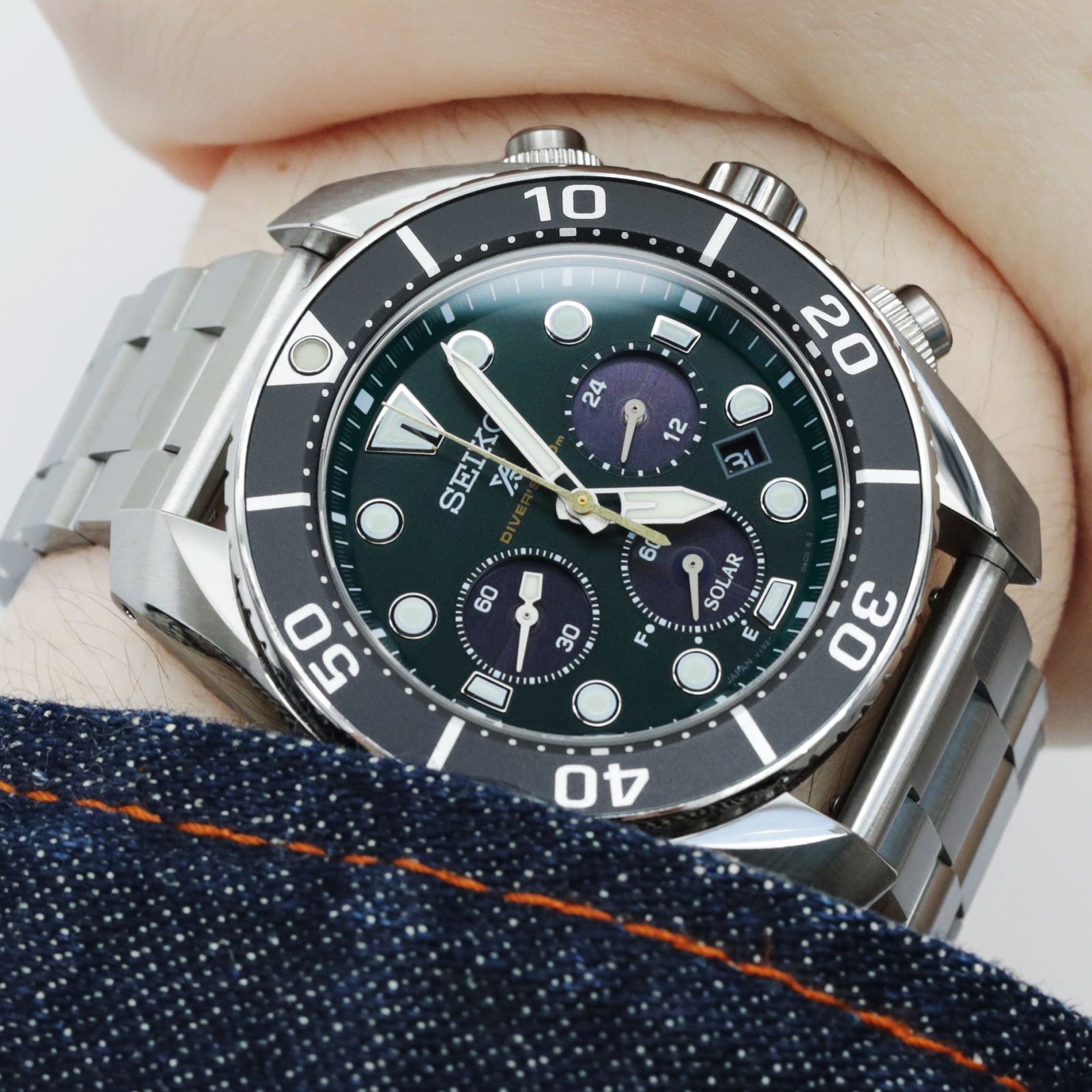 Two Seiko Sumo Chronograph SSC757j and SSC807J