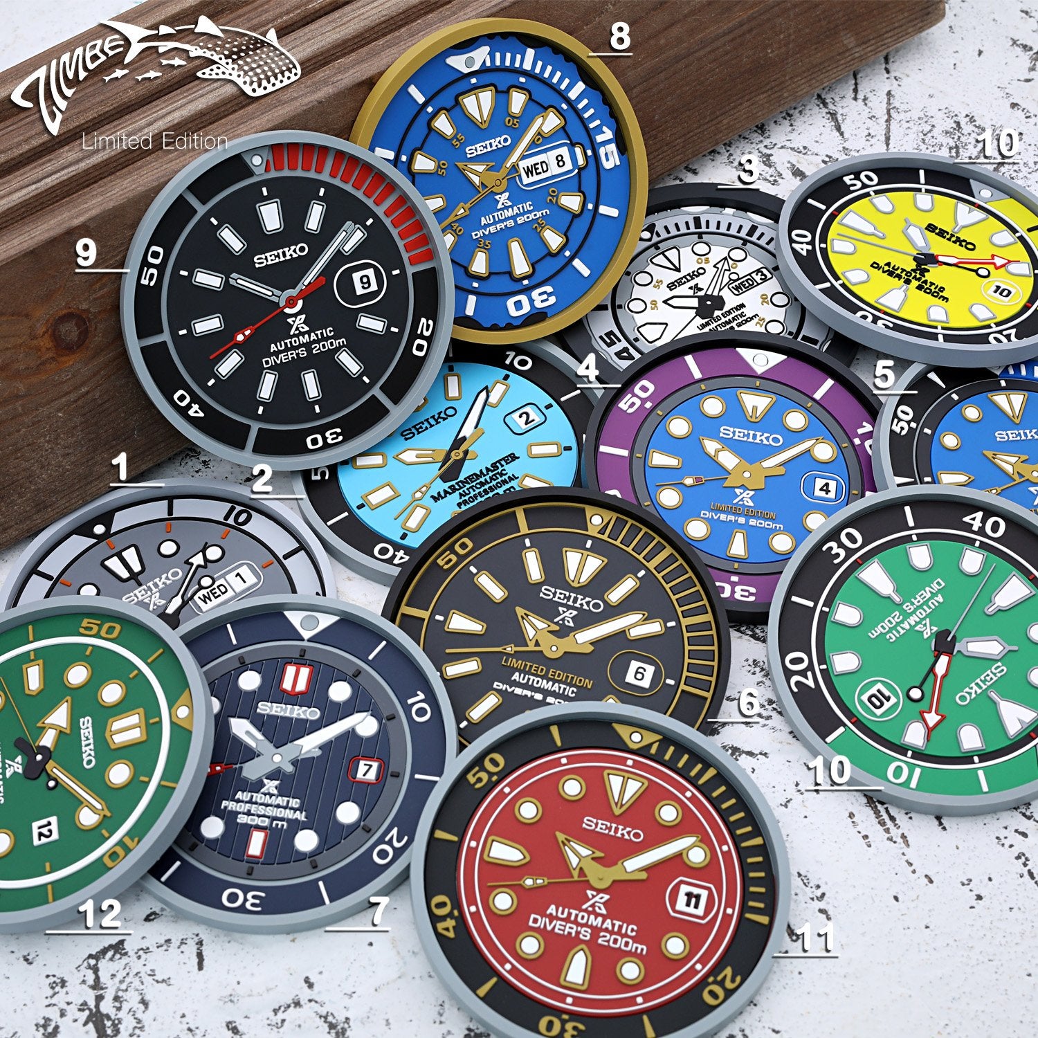 12 Limited Editions of Seiko Zimbe from Thailand