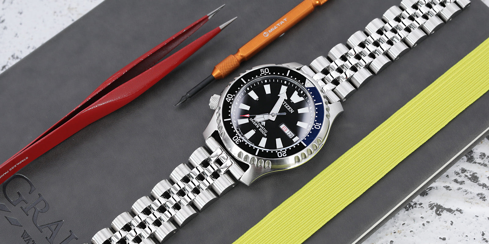 Angus-J Louis Stainless Steel Watch Straps