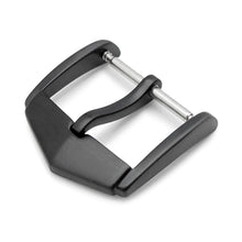 Boucle type barre à ressort en acier inoxydable 316L de qualité supérieure, style TAG, 18mm ou 20mm, finition PVD noire
