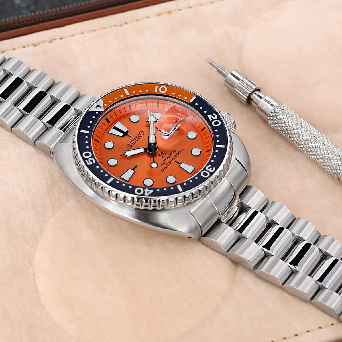 Seiko orange - Seiko Turtle SRPC95 Seiko watch bands