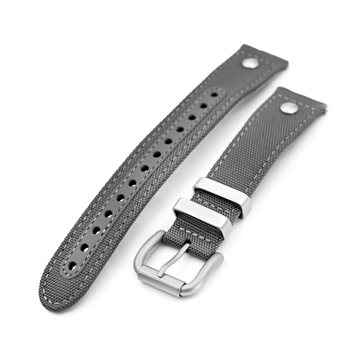 The AAF Parkerized Grey Strap by HAVESTON Straps | 20mm Strapcode watch bands