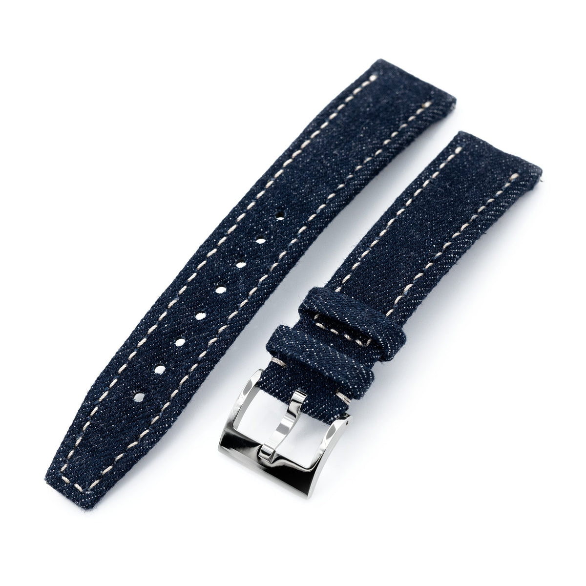 20mm Upcycled Denim Dark Blue Quick Release Watch Band, Limited to 31 pcs Strapcode watch bands