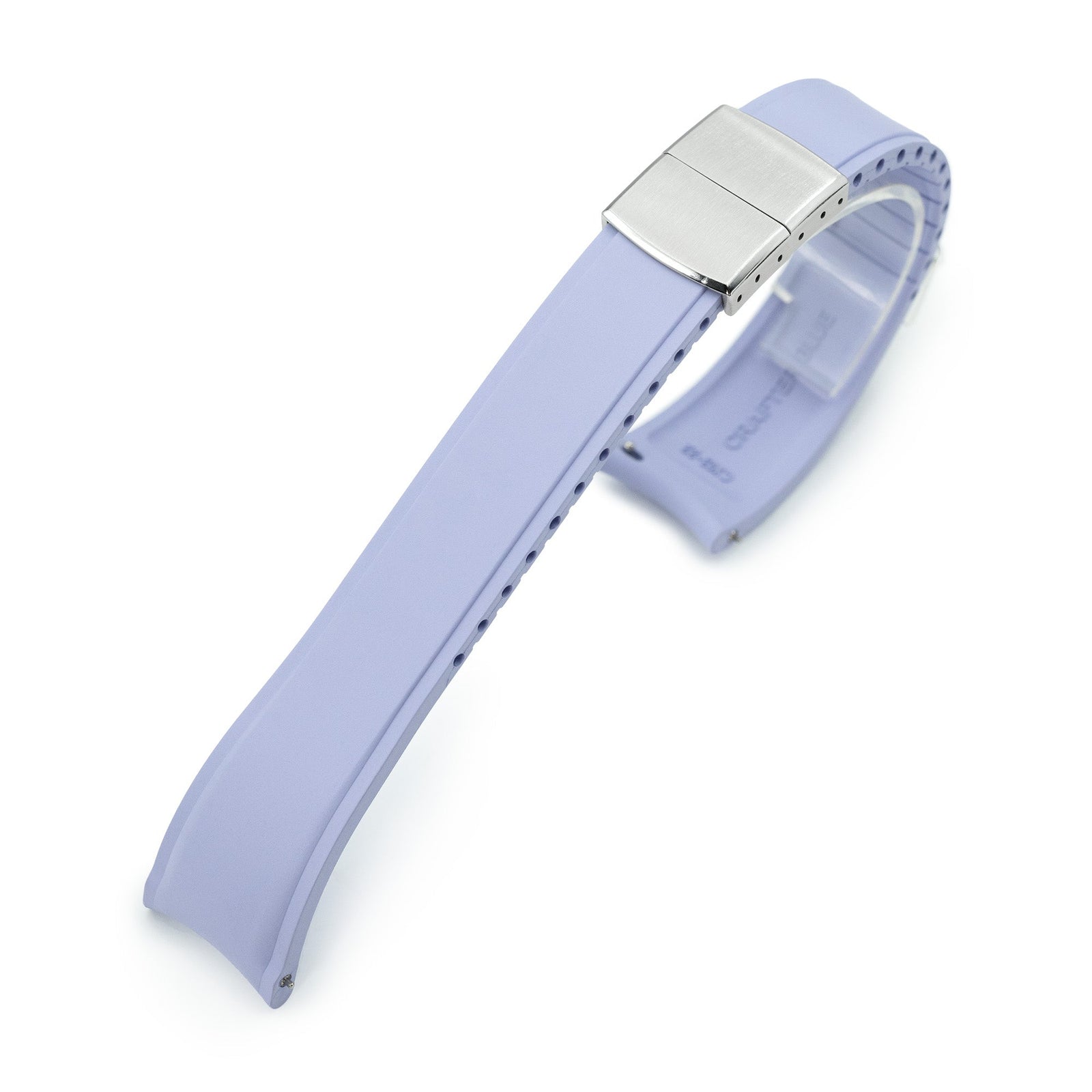 Crafter Blue - CX03 Lavender Quick Release Flexi-Curved FKM Rubber Watch Strap Strapcode Watch Bands