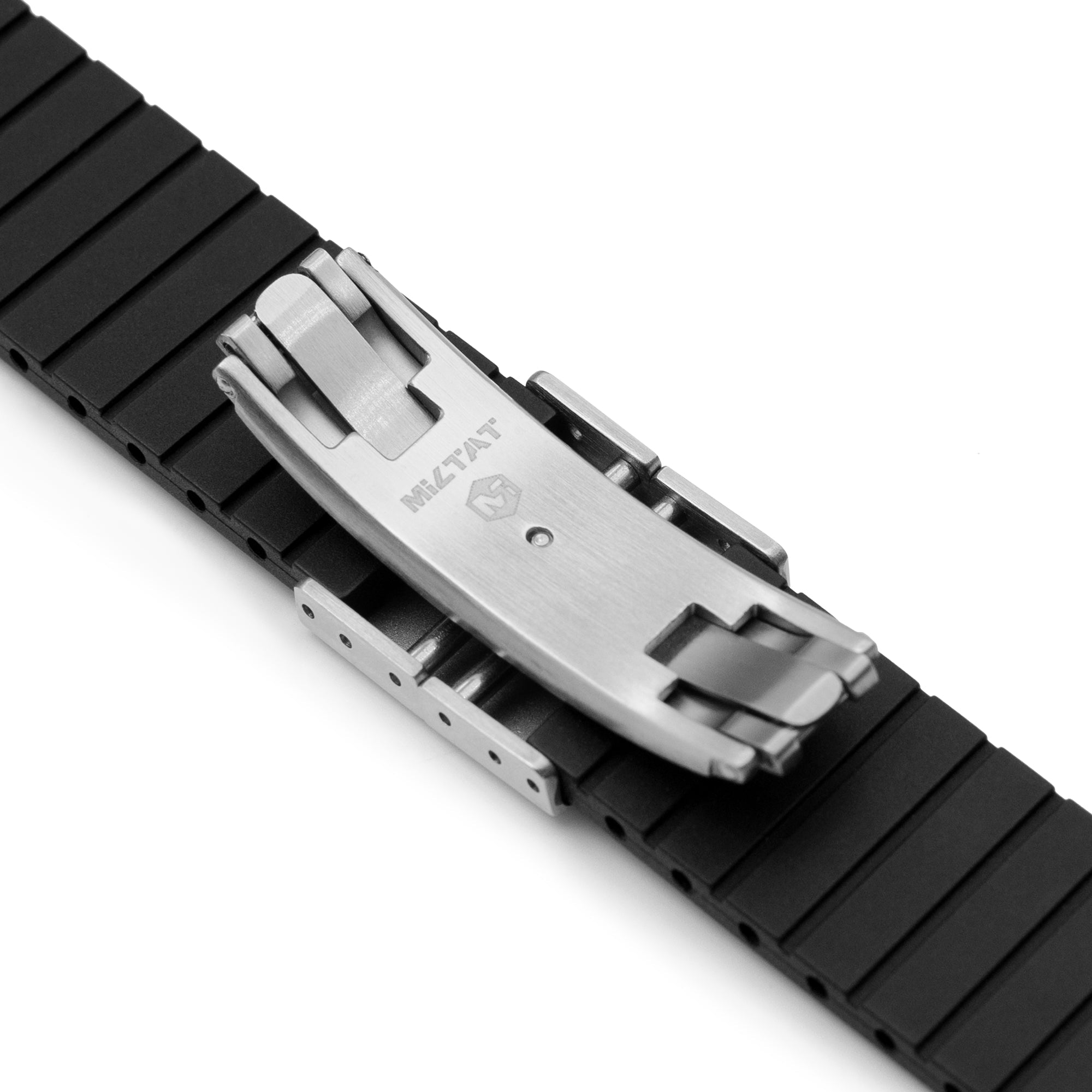 Quick Release FKM27 Black FKM Rubber watch strap Strapcode watch bands