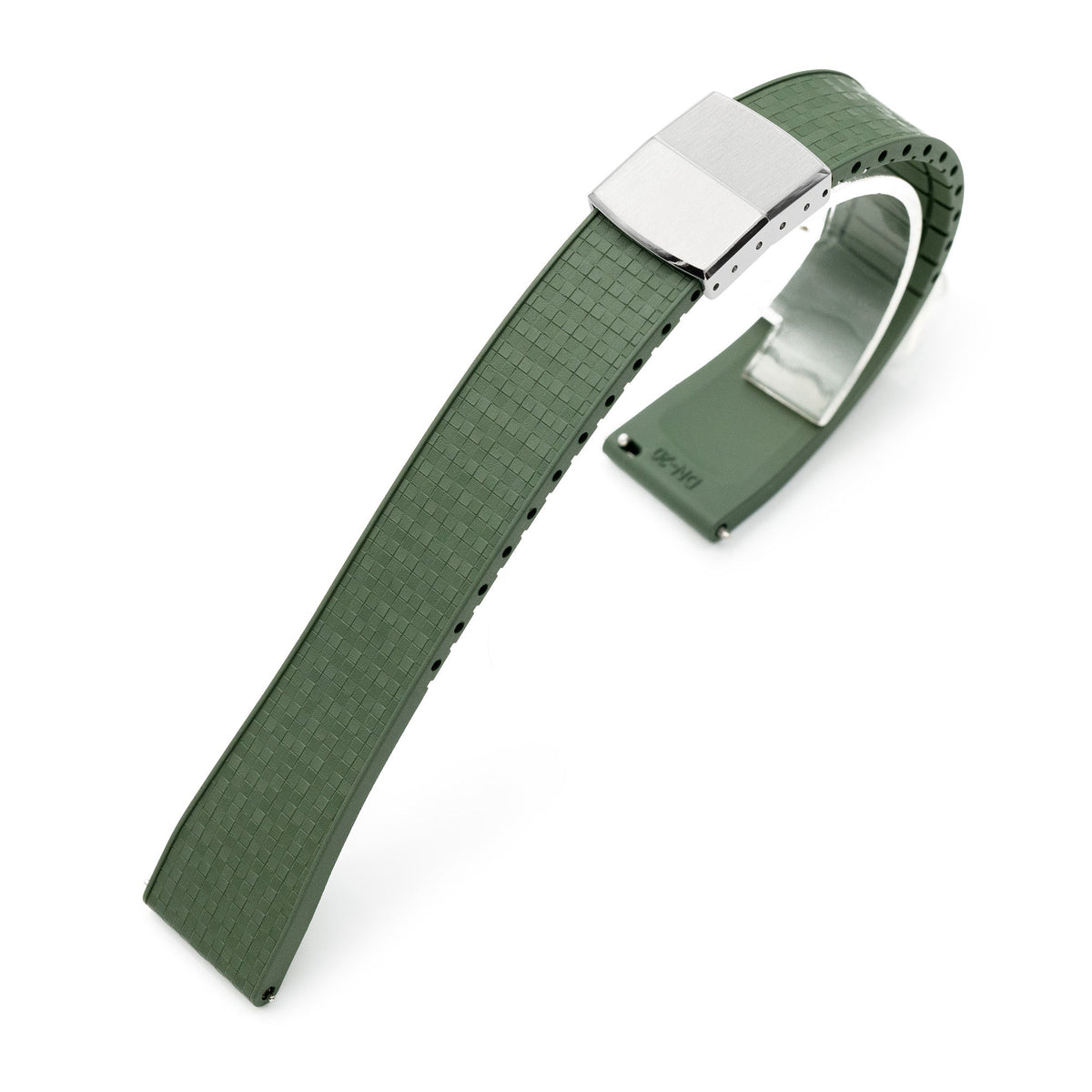 Quick Release FKM29 Military Green FKM Rubber watch strap Strapcode watch bands