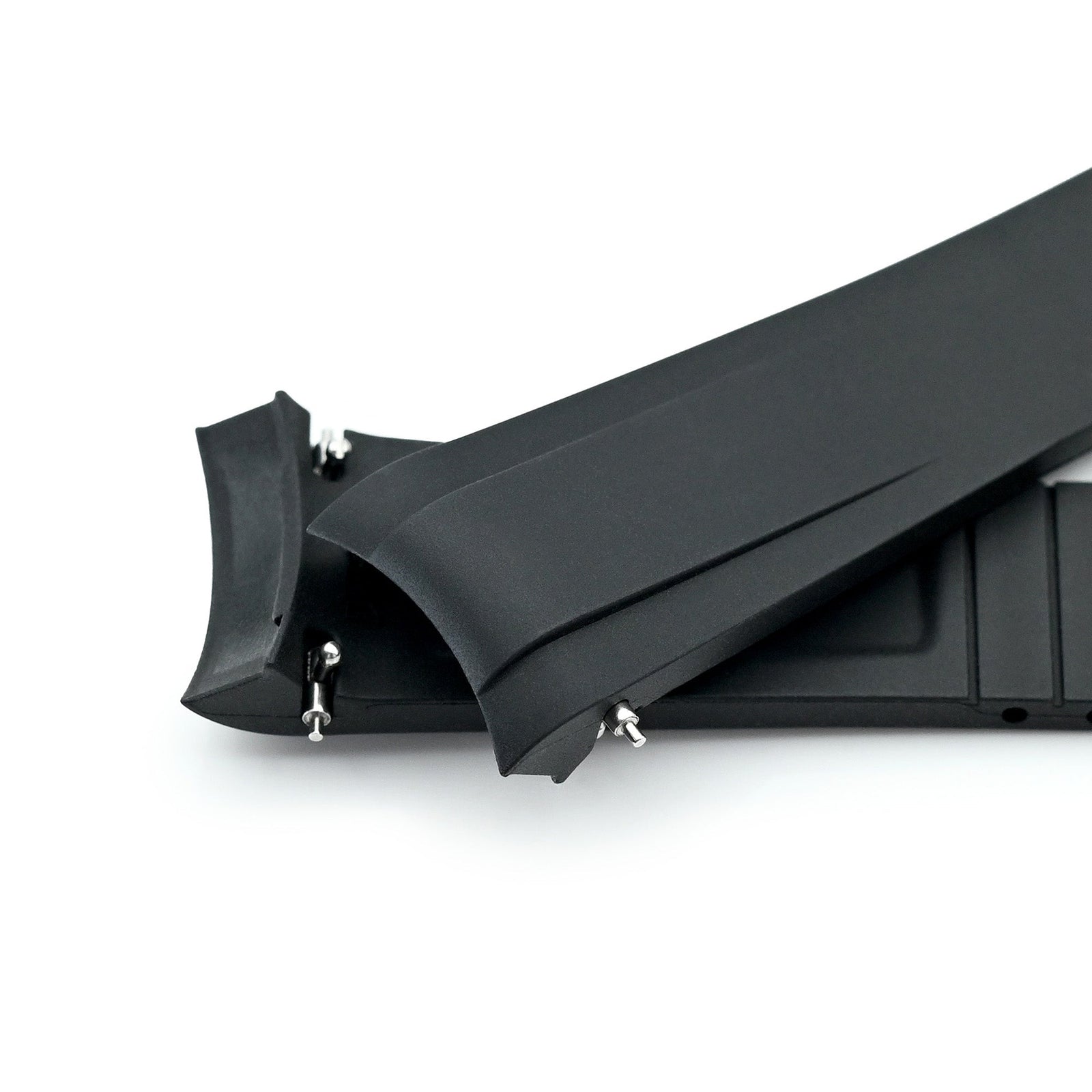 20mm FKM31 Black Rubber Quick Release Watch Band for TUD BB58 Strapcode watch bands