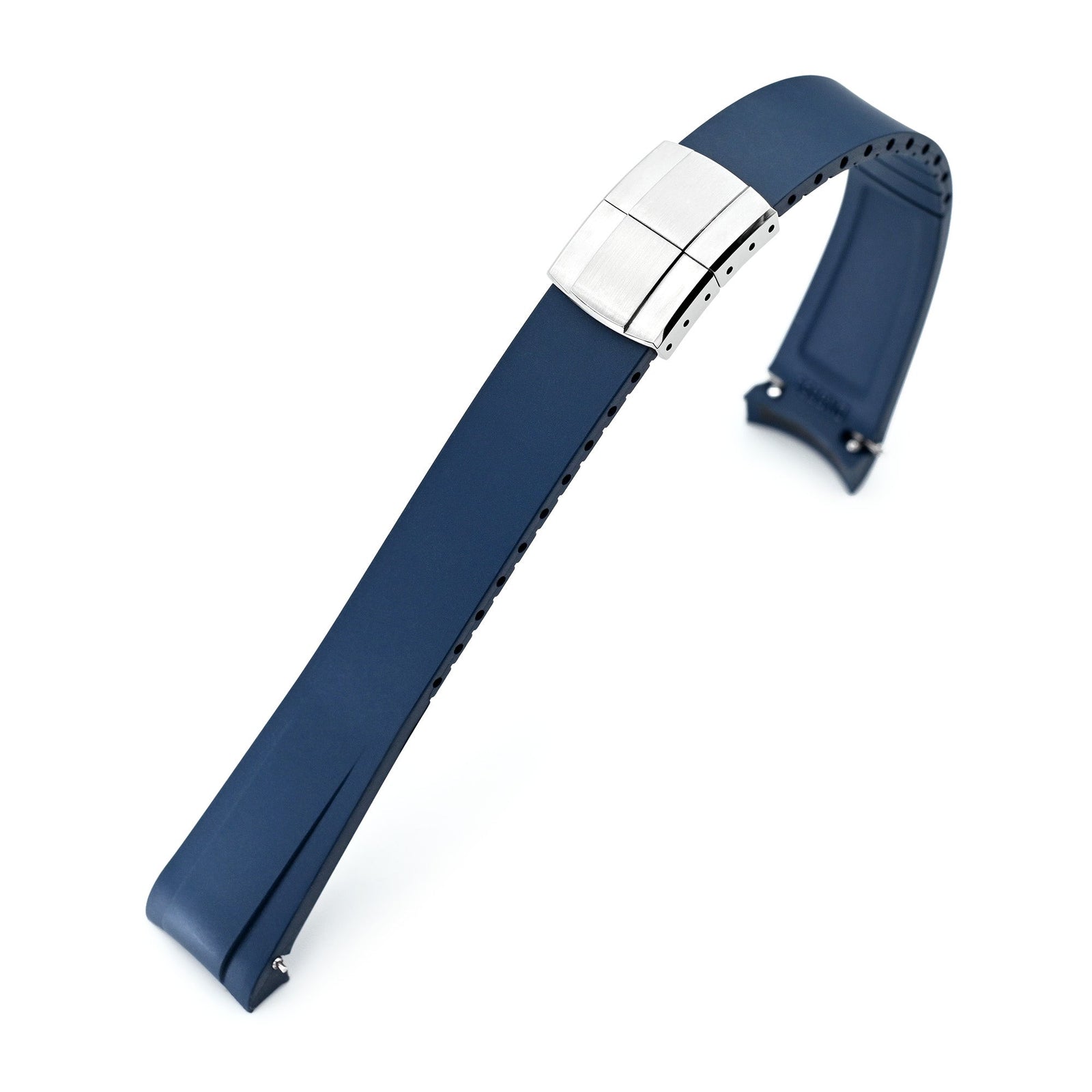 20mm FKM31 Navy Blue Rubber Quick Release Watch Band for TUD BB58 Strapcode watch bands