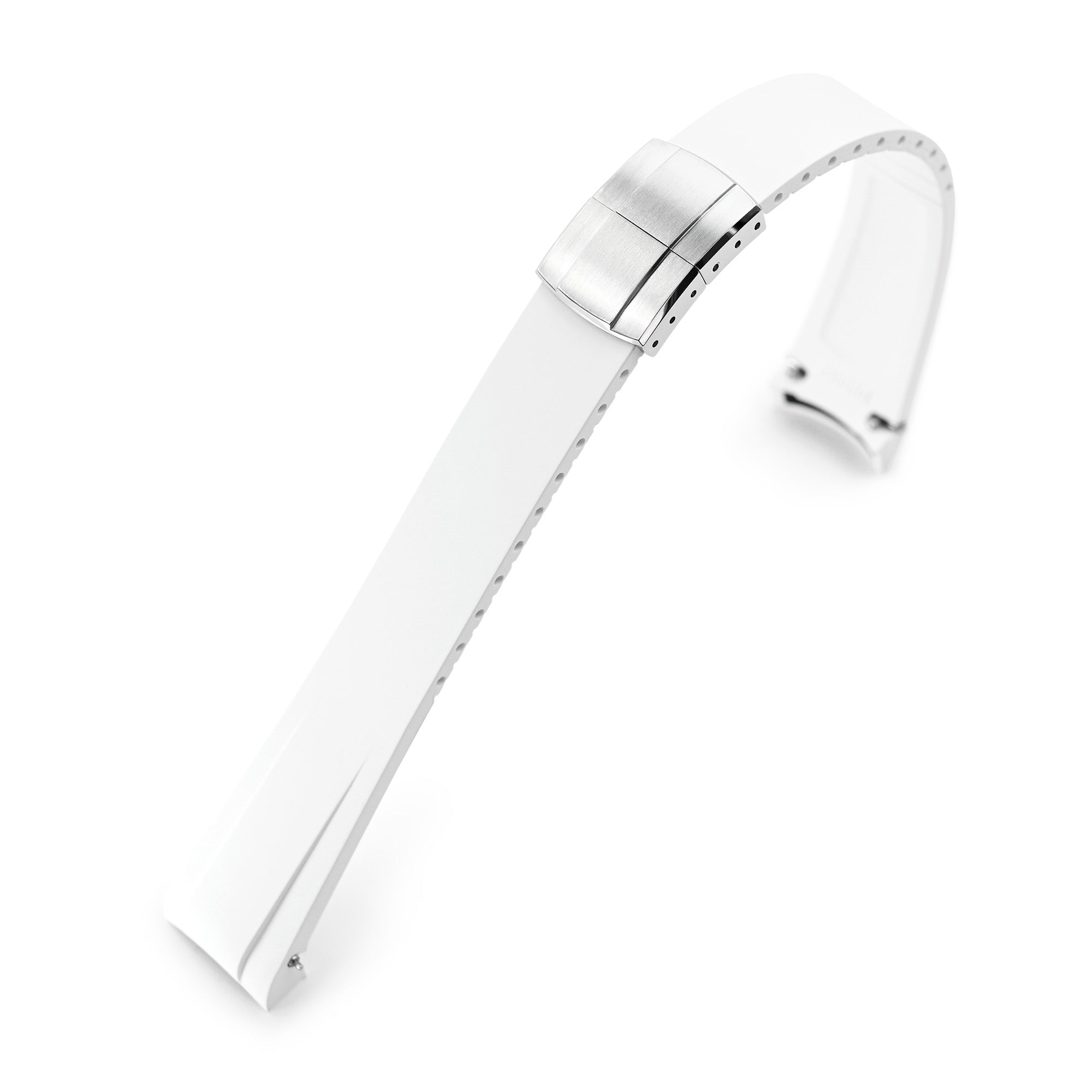 20mm FKM31 Off White Rubber Quick Release Watch Band for TUD BB58 Strapcode watch bands