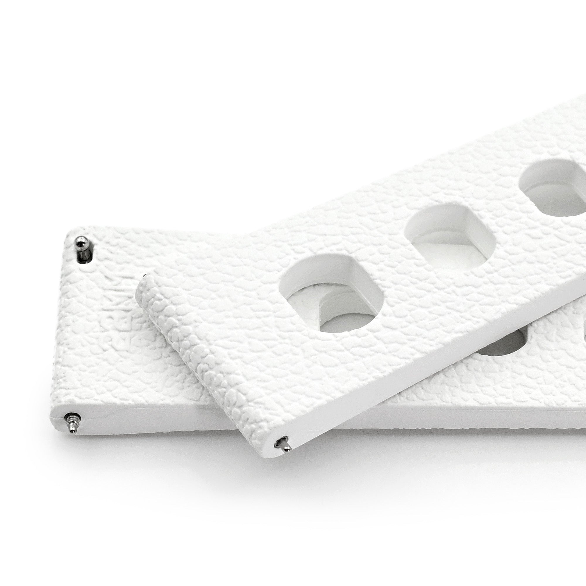 20mm or 22mm FKM36 Off White Large Holes Rally FKM Quick Release Rubber watch band Strapcode watch bands