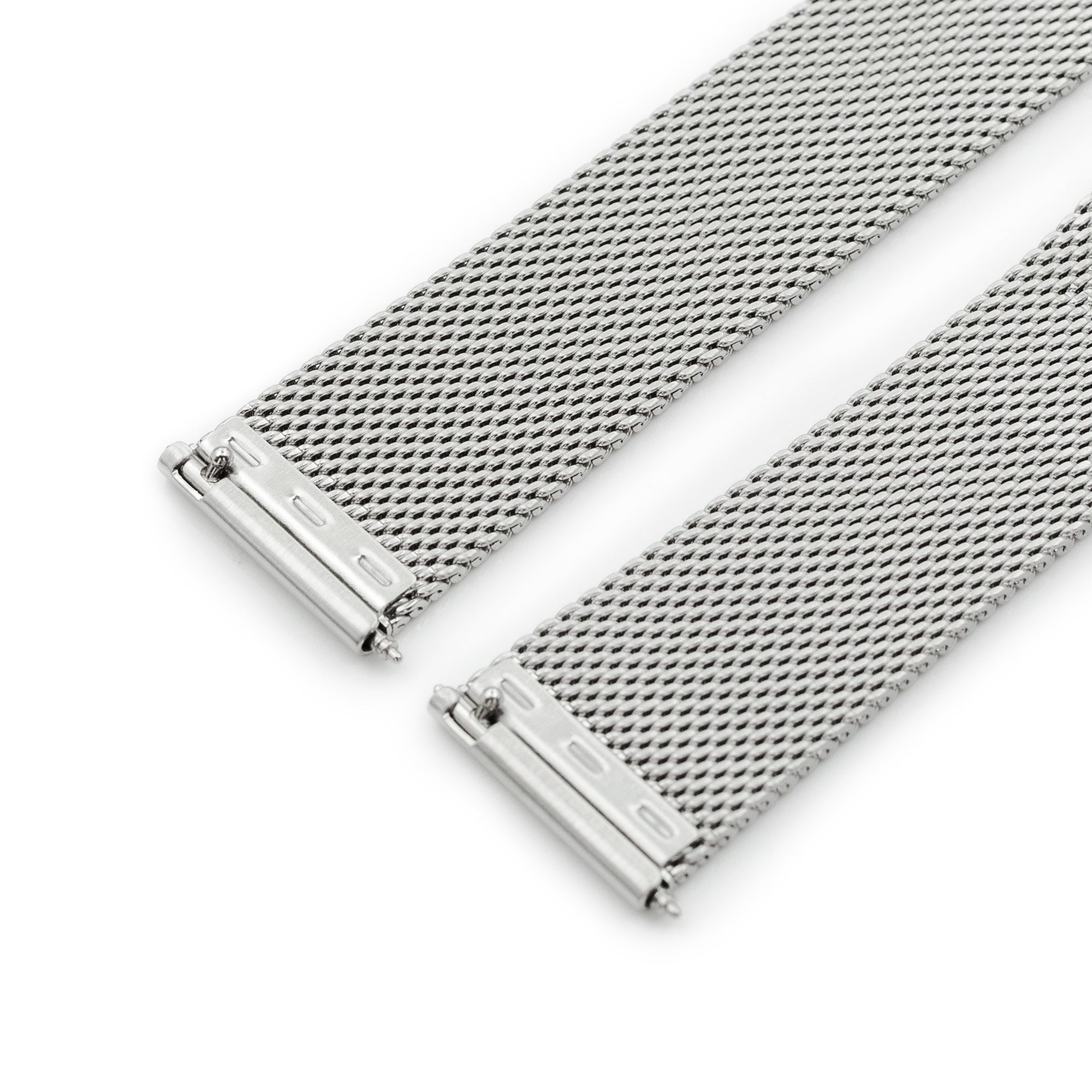 Quick Release Classic Superfine Mesh Watch Band, 18mm, 19mm, 20mm or 22mm, Brushed