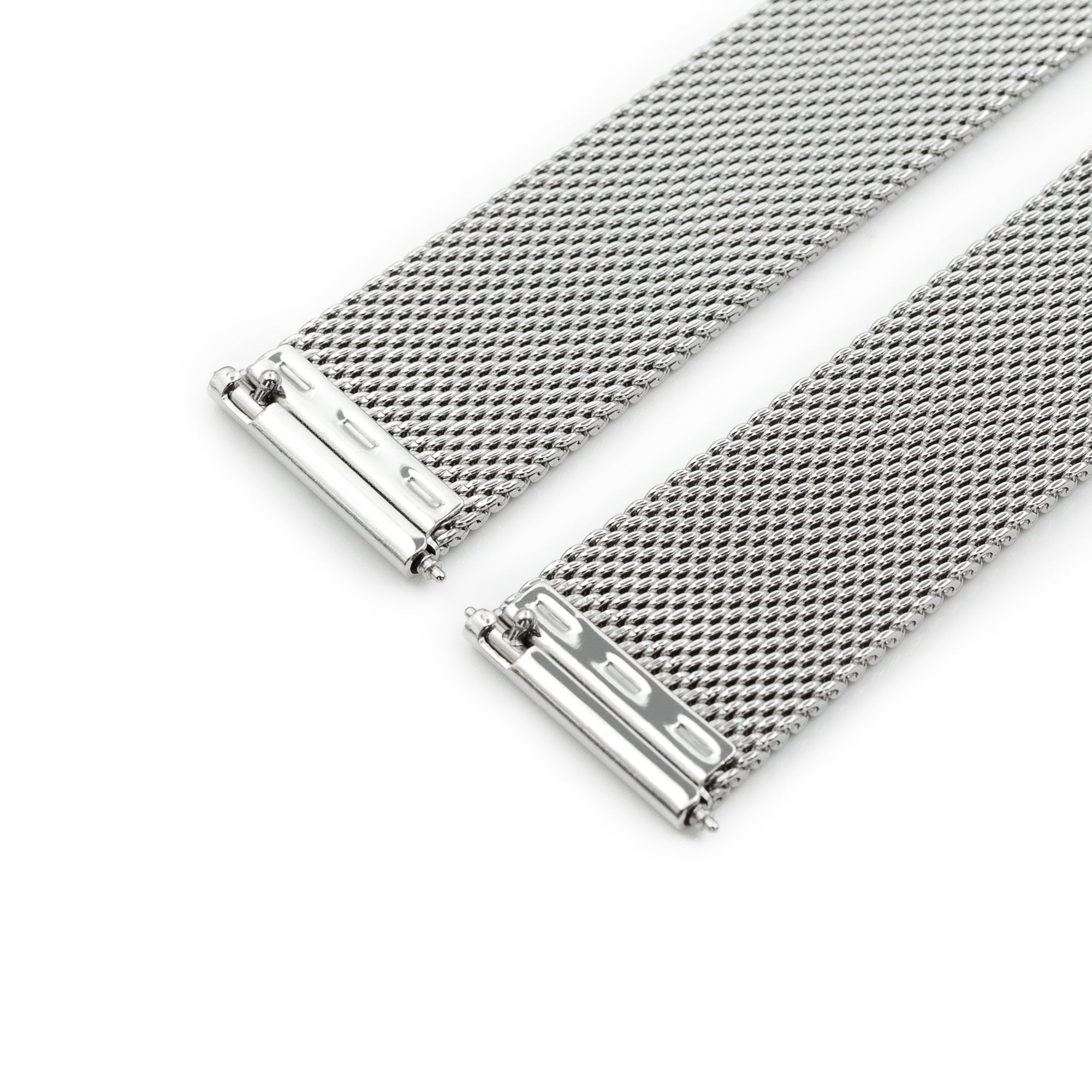 Quick Release Classic Superfine Mesh Watch Band, 18mm, 19mm, 20mm or 22mm, Polished