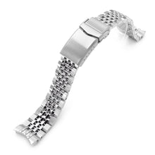 20mm Asteroid Watch Band for Seiko 5 Sports 38mm, 316L Stainless Steel Brushed and Polished V-Clasp Strapcode Watch Bands