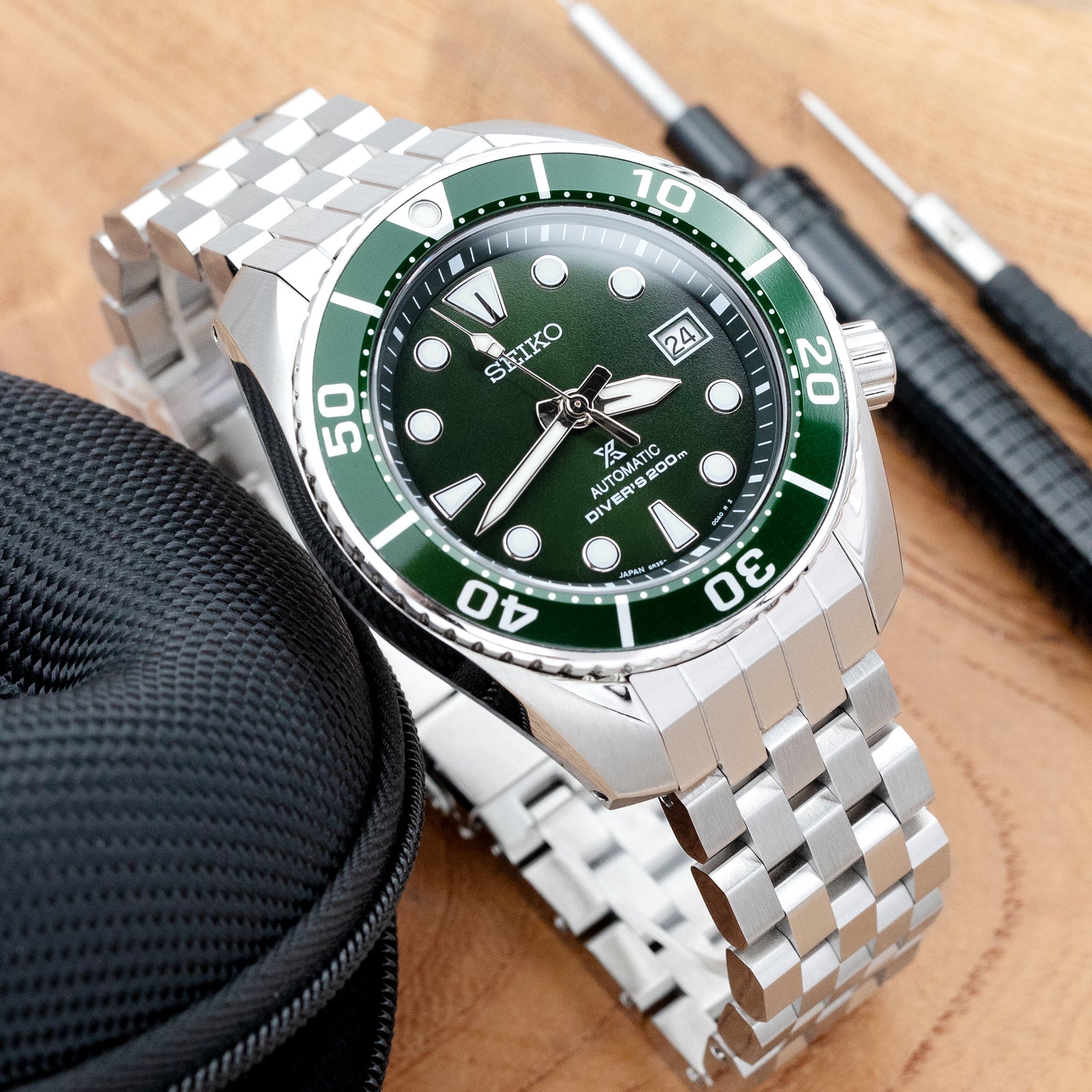 Super Engineer II 20mm Stainless Steel Bracelet for Seiko Sumo SBDC001 SBDC031 SBDC081