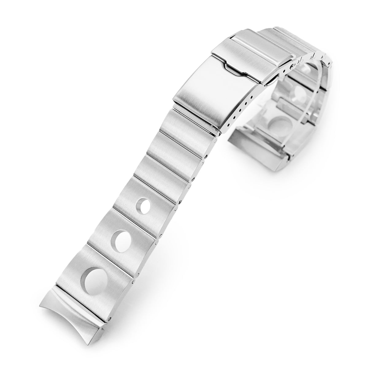 Bracelet montre 22mm Rollball II pour Orient Kamasu RA-AA0002L19B RA-AA0004E19A RA-AA0006L19A, acier inoxydable brossé, fermoir plongeur baton