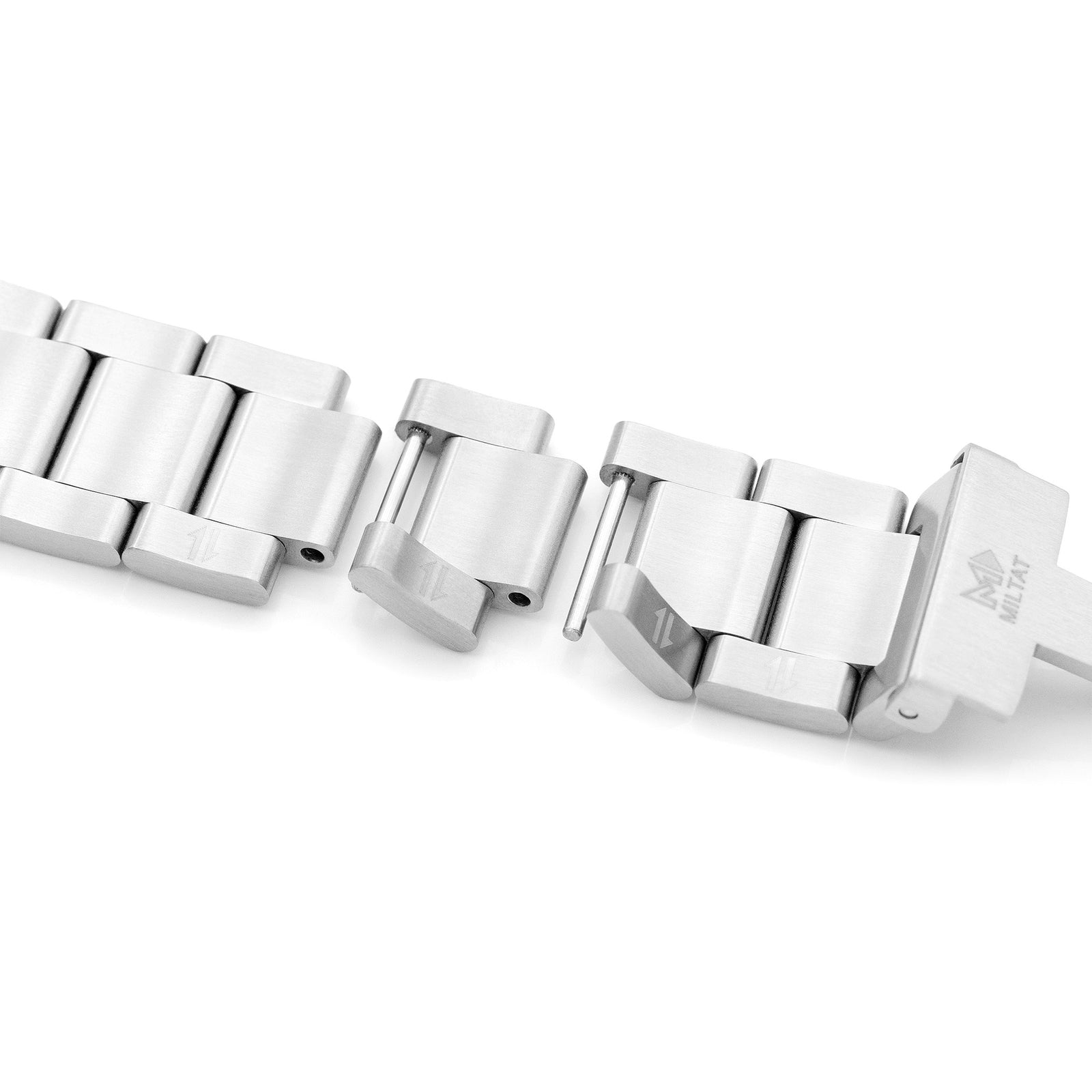 20mmまたは22mm Super-O2（プルツイスト）QRチタン時計バンド ストレートエンド クイックリリース、ブラッシュ仕上げSlineaクラスプ