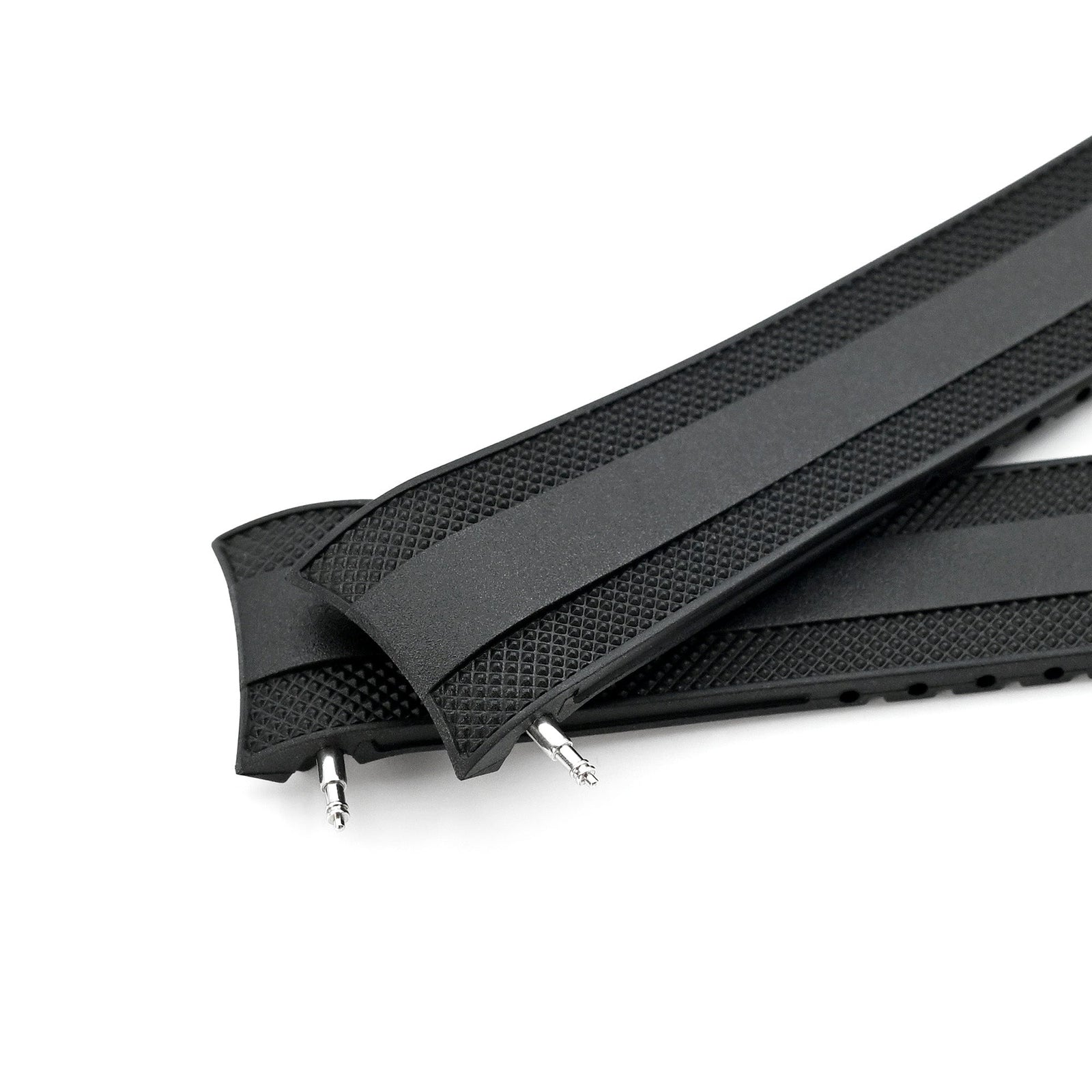 21mm StrapXPro - Black SMX02A Rubber Strap compatible with Seiko Speedtimer SSC911 Series Strapcode watch bands