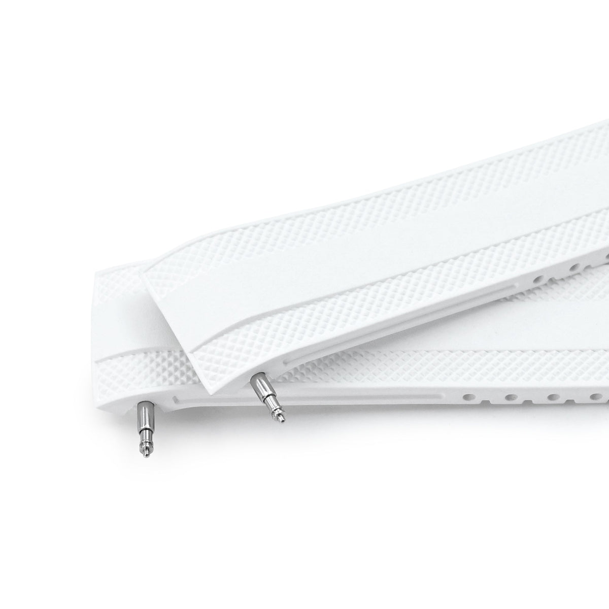 StrapXPro - White SMX03A Rubber Strap compatible with Seiko Speedtimer SSC813 Series Strapcode watch bands