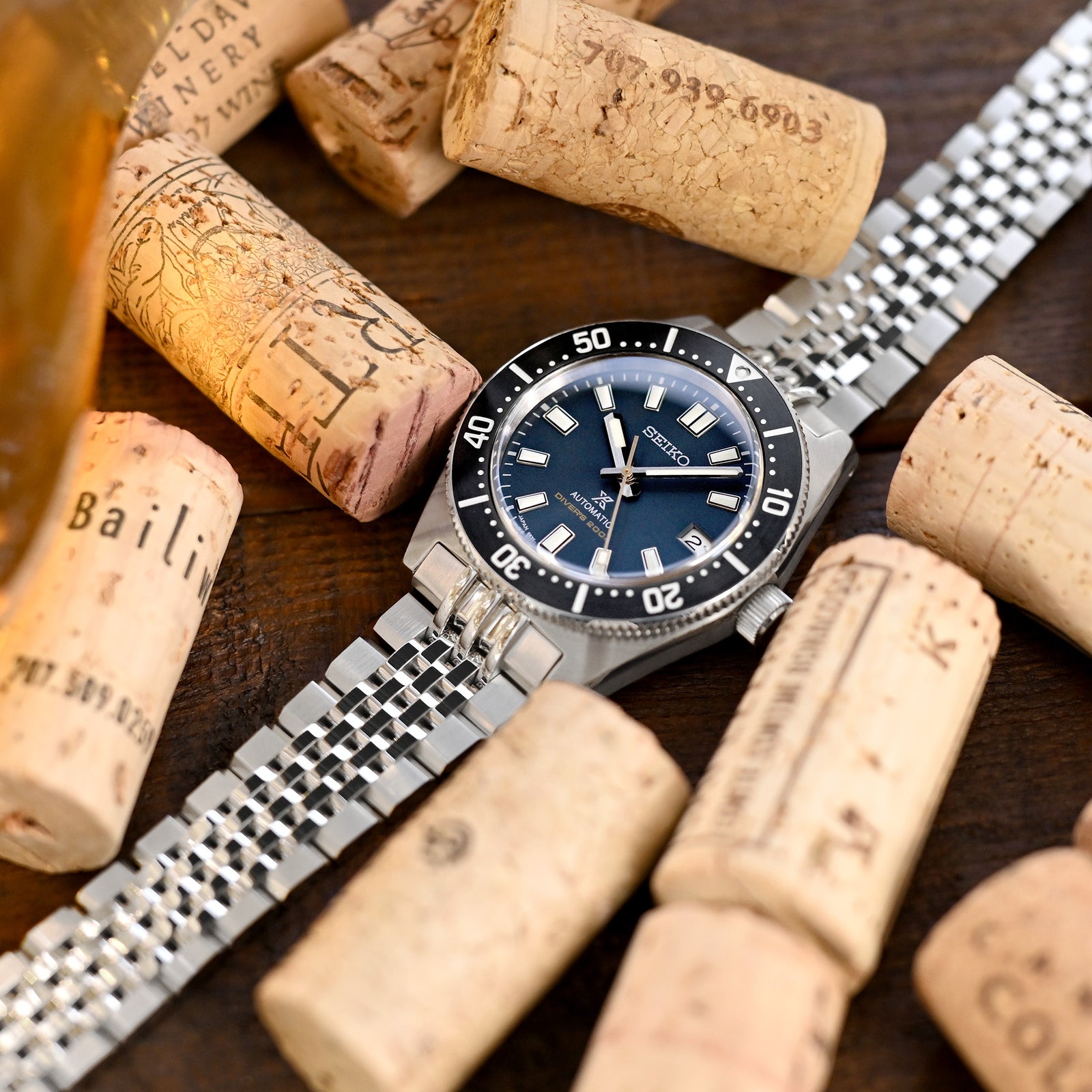 20mm Asteroid Watch Band for Seiko SPB143 63Mas 40.5mm, 316L Stainless Steel Brushed and Polished V-Clasp Strapcode Watch Bands