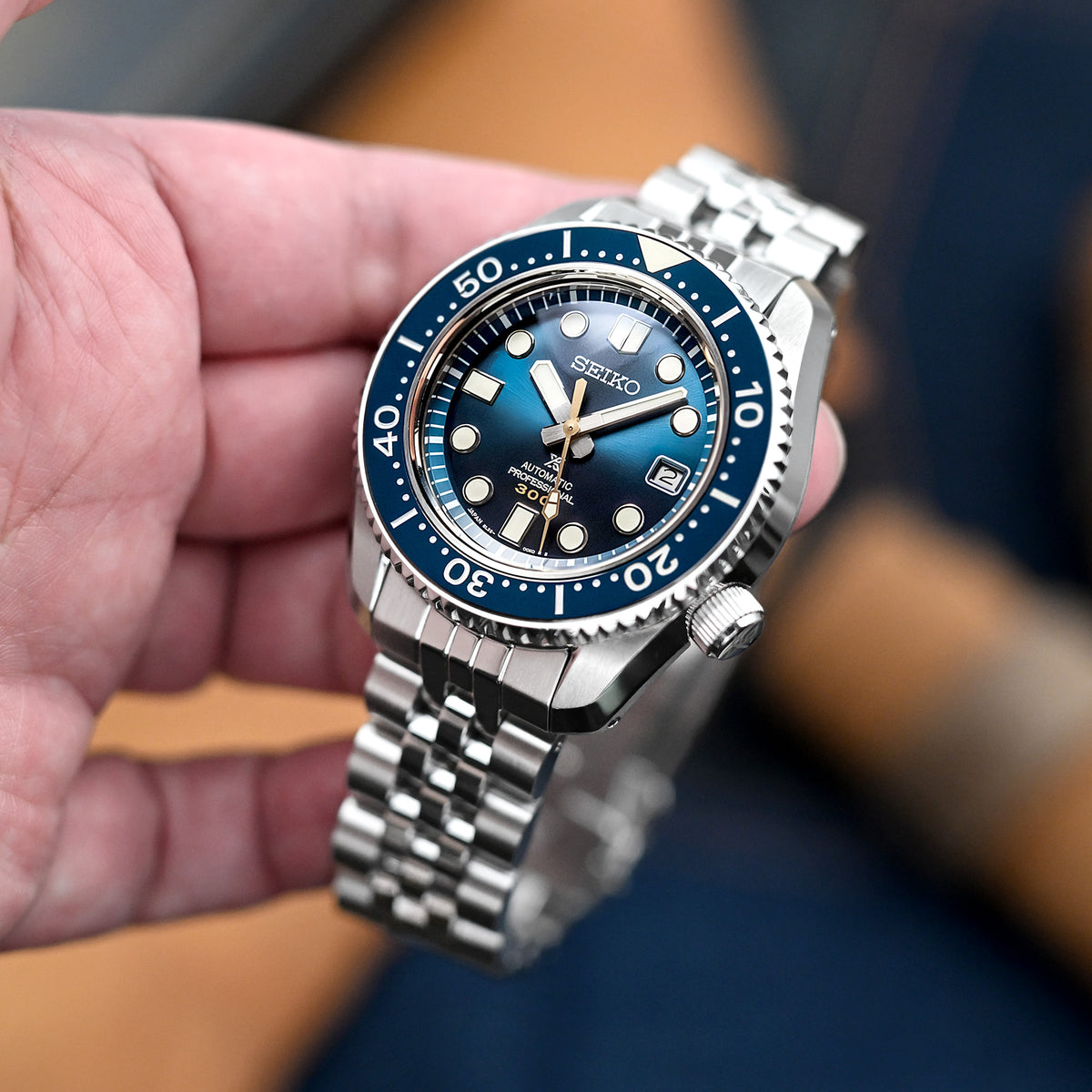 Angus-J Louis 20mm Stainless Steel Bracelet for Seiko MM300 Prospex SBDX001 SBDX017 SBDX023