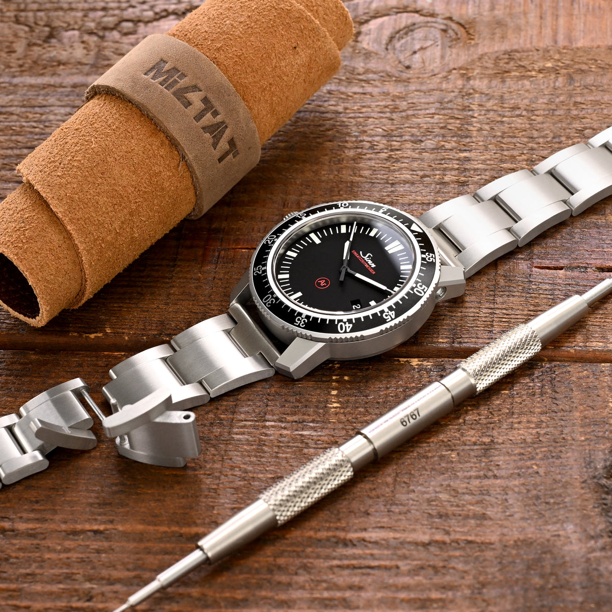 Cinturino Orologio Riven-O2 Titanio 20mm Estremità Dritte Rilascio Rapido