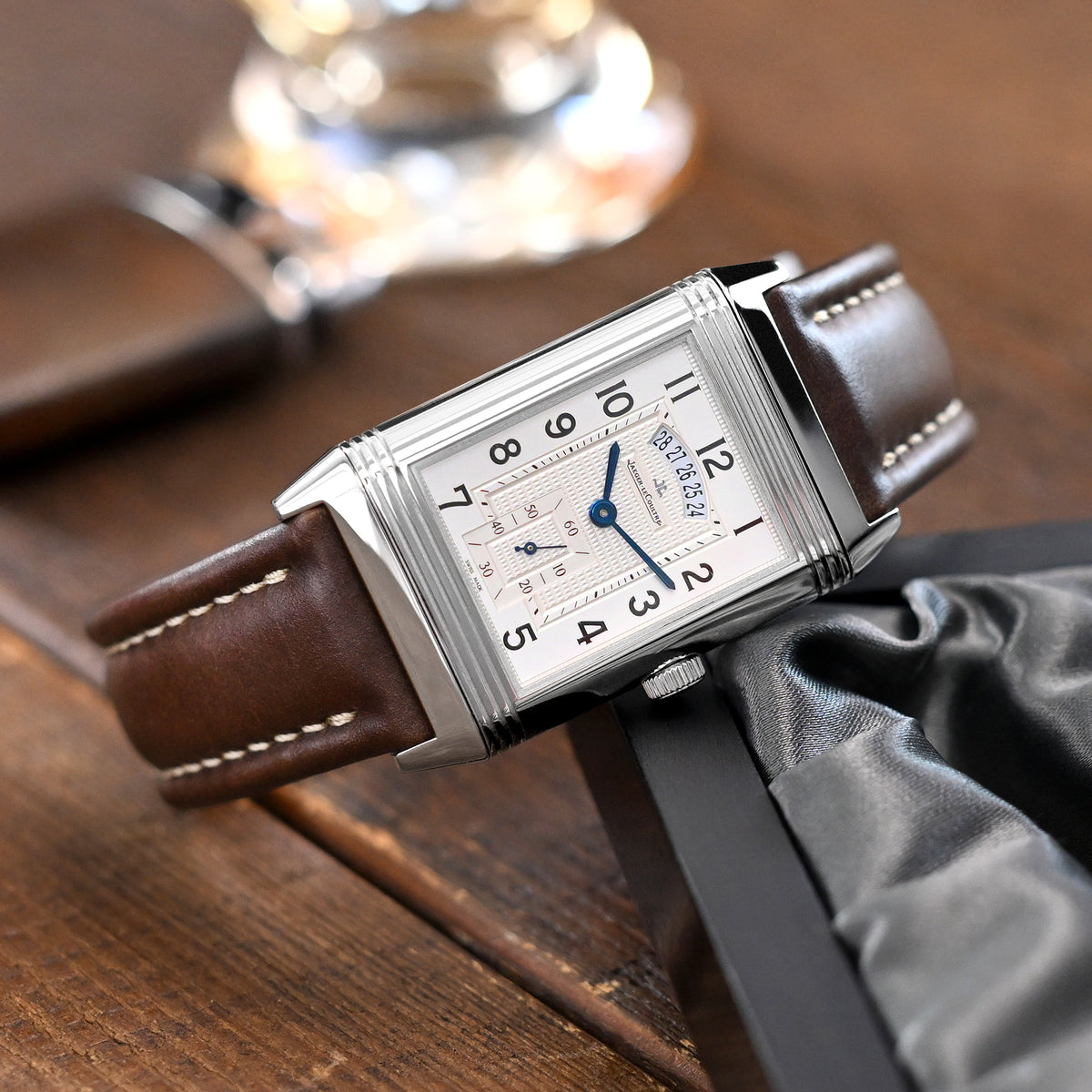 Aviator Style Quick Release Brown Horween Chromexcel Leather Watch Band 19mm, 20mm, 22mm or 23mm