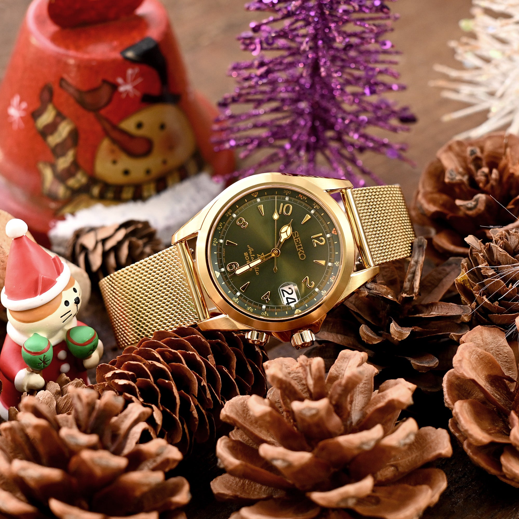 18mm 20mm or 22mm Classic Vintage Knitted Superfine Wire Mesh Band Polished IP Gold Strapcode Watch Bands