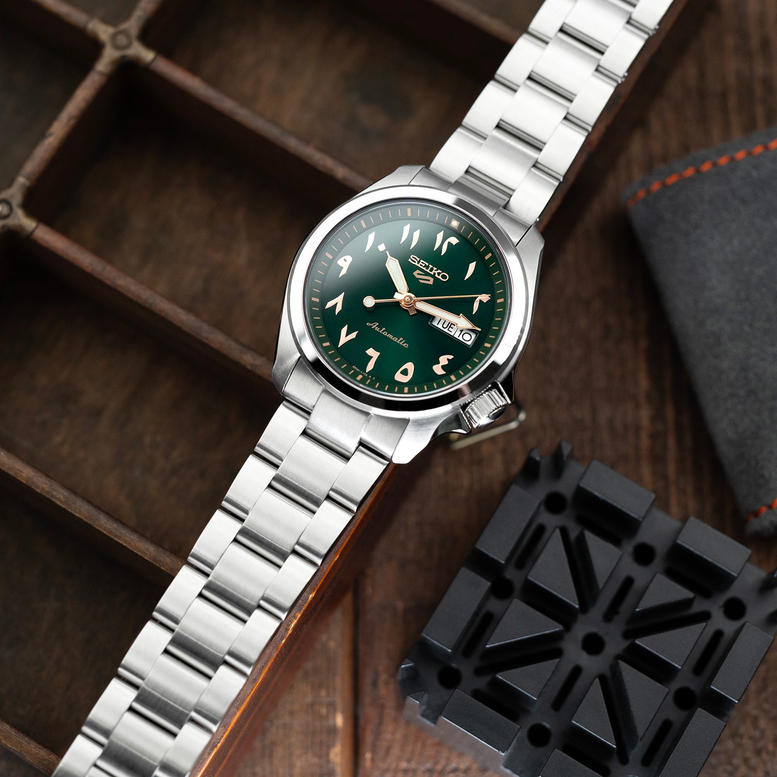 Super-O Boyer 20mm Stainless Steel Bracelet for Seiko 5 Sports 40mm SRPE51 SRPE58