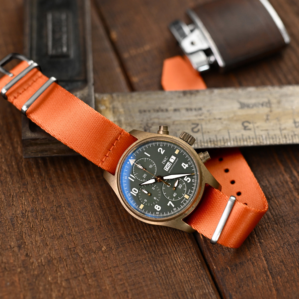 IWC Pilot Spitfire Chronograph Bronze Strapcode watch bands