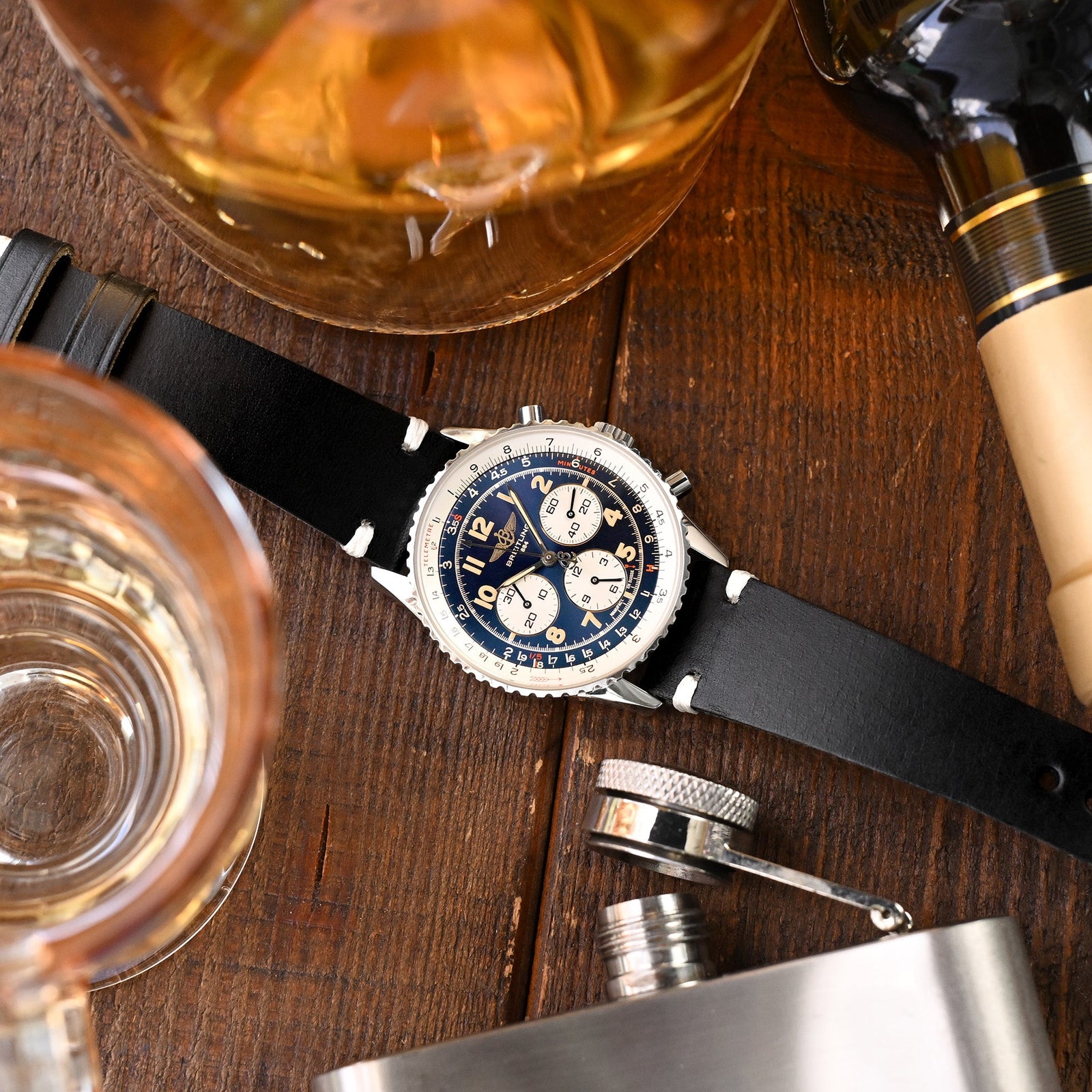 20mm Dark Grey Quick Release Buttero Italian Leather Watch Strap Strapcode Watch Bands