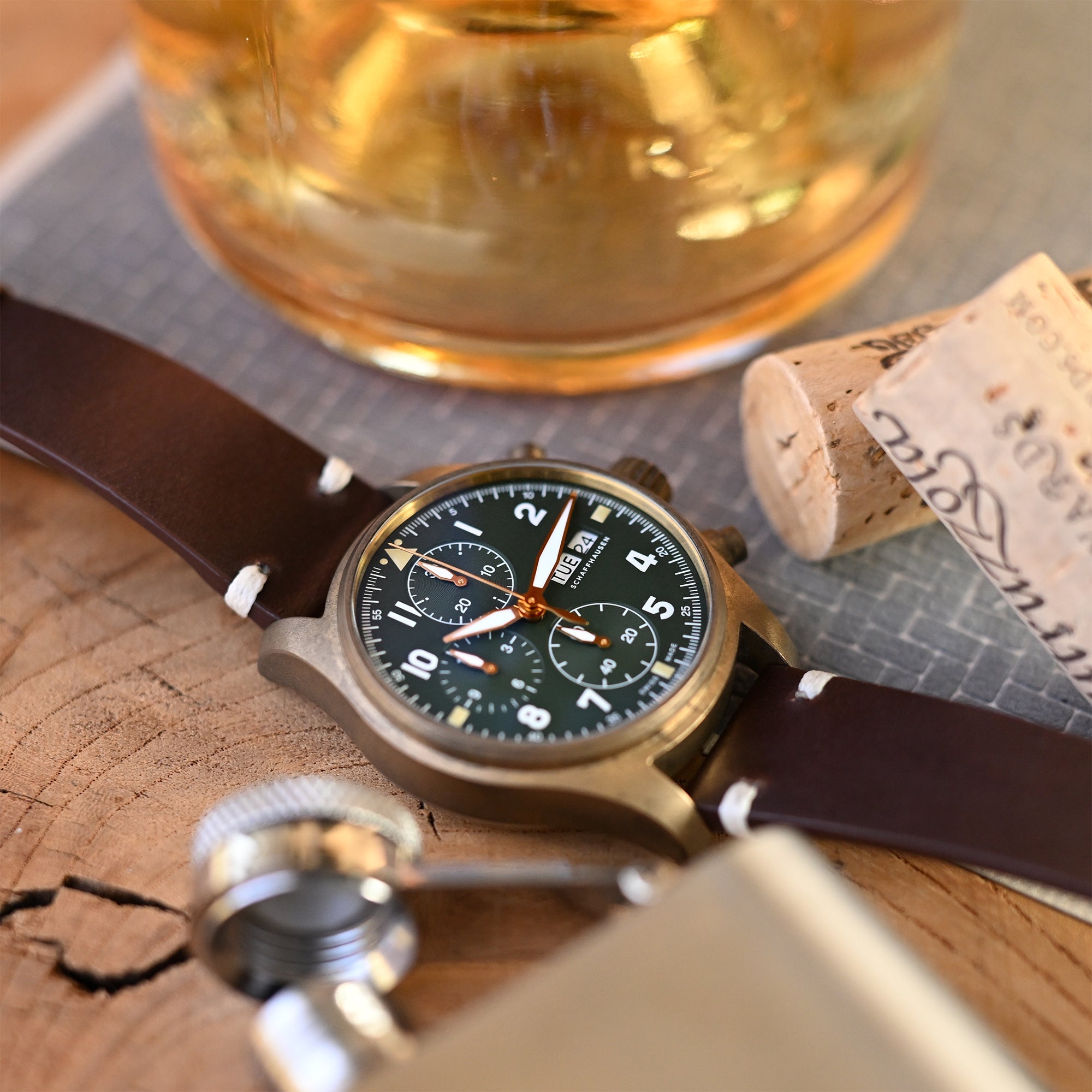 IWC Pilot Spitfire Chronograph Bronze Strapcode watch bands