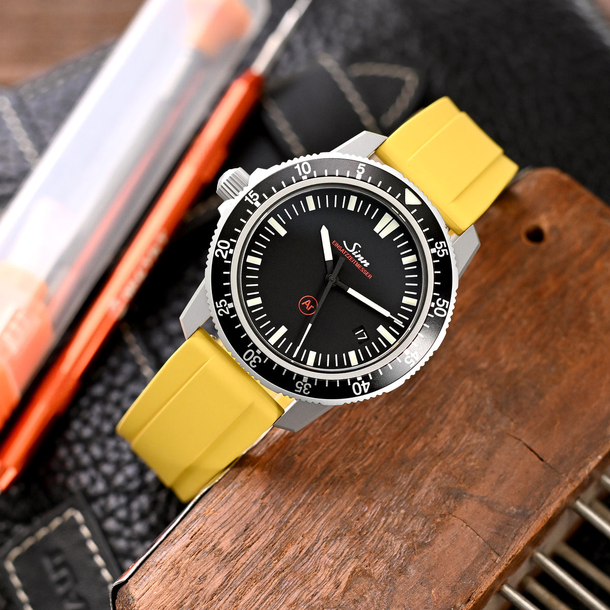 Quick Release FKM27 Yellow FKM Rubber watch strap