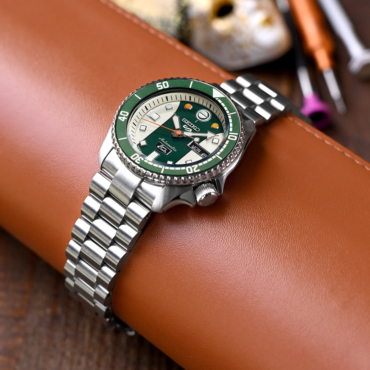 Endmill 22mm Stainless Steel Bracelet for Seiko 5 Sports SRPD51 SRPD85