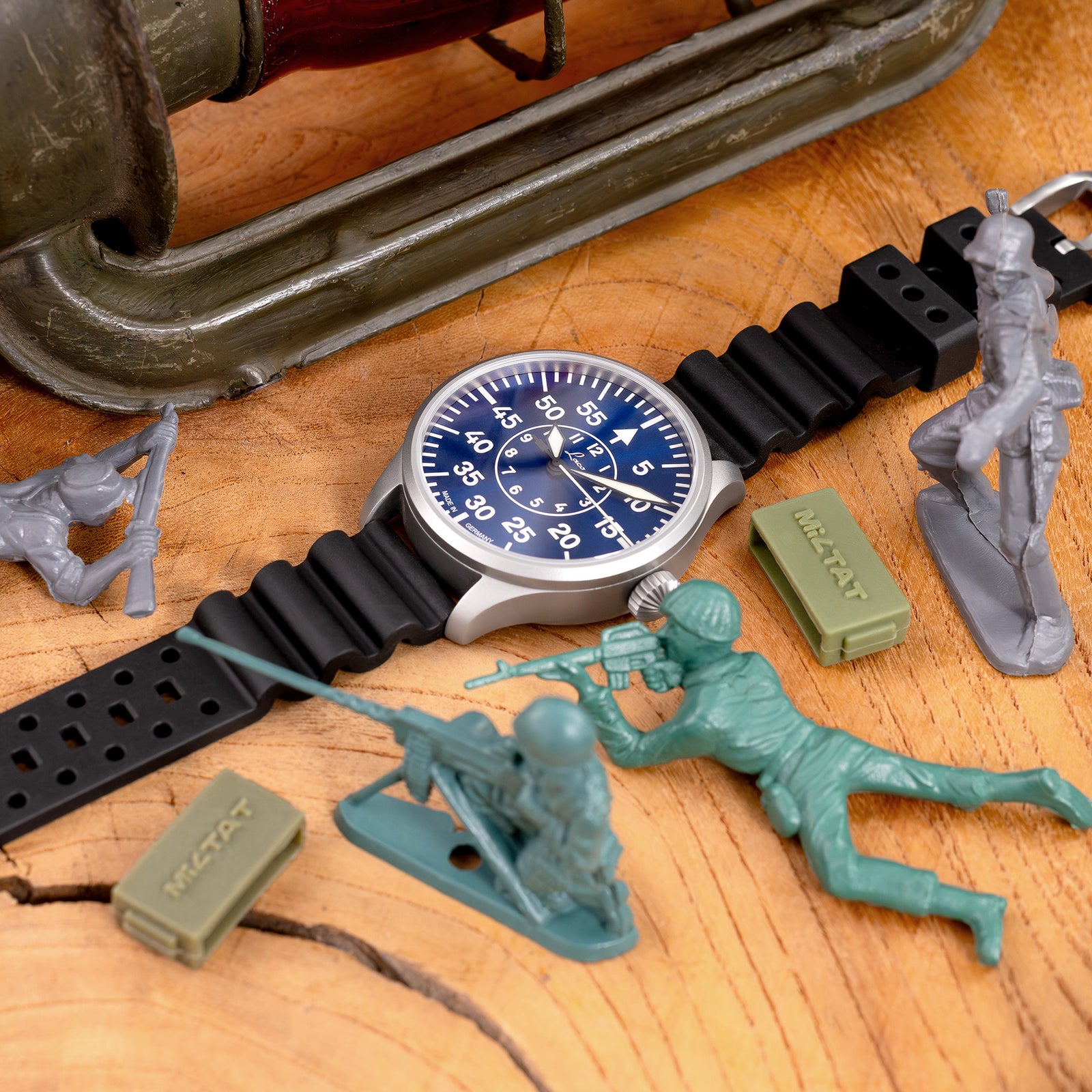 Black Quick Release FKM Rubber Diver Strap 18mm 20mm 22mm