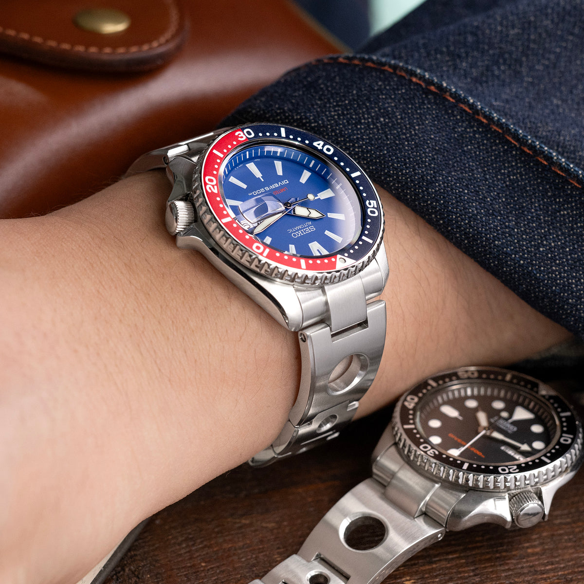 Rollball 22mm Stainless Steel Bracelet for Seiko SKX007 SKX009 SKX011