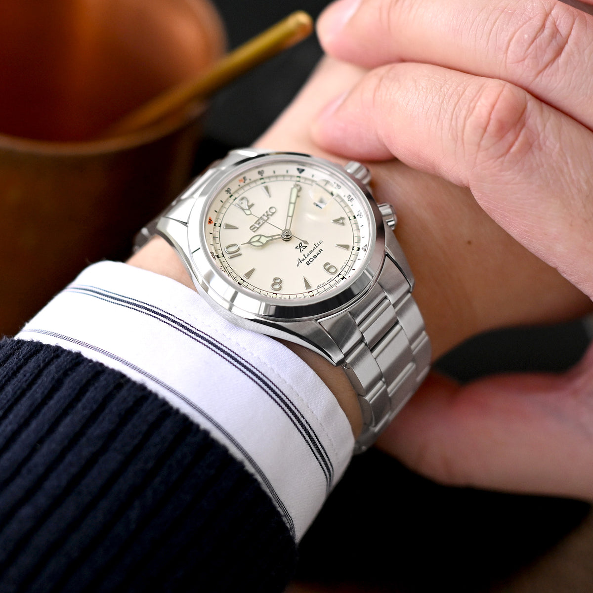 Super-O Boyer 20mm Stainless Steel Bracelet for Seiko Alpinist SARB017 SPB155