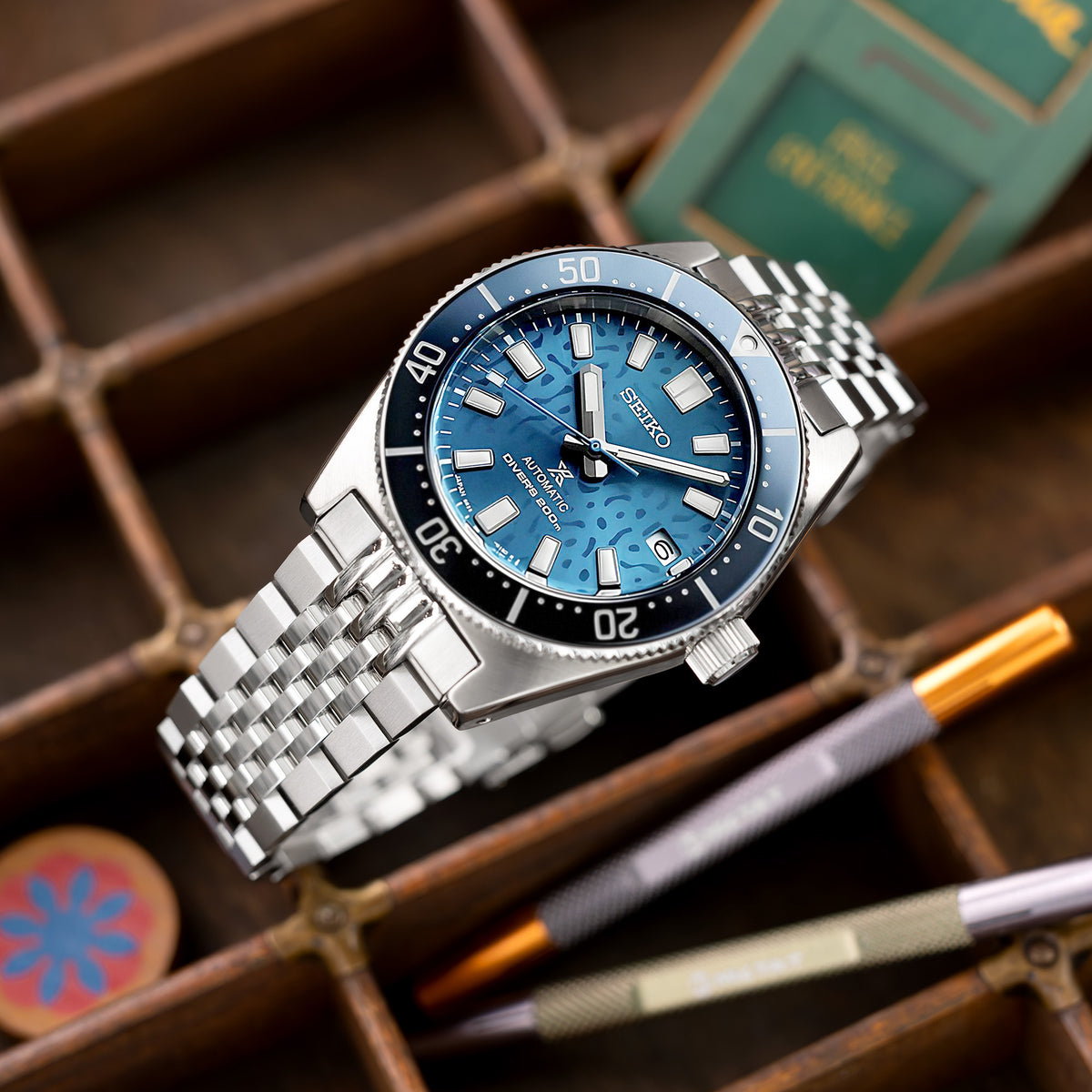 سوار أسترويد ستانلس ستيل 20 مم لساعات سيكو 63MAS SPB143 SPB149