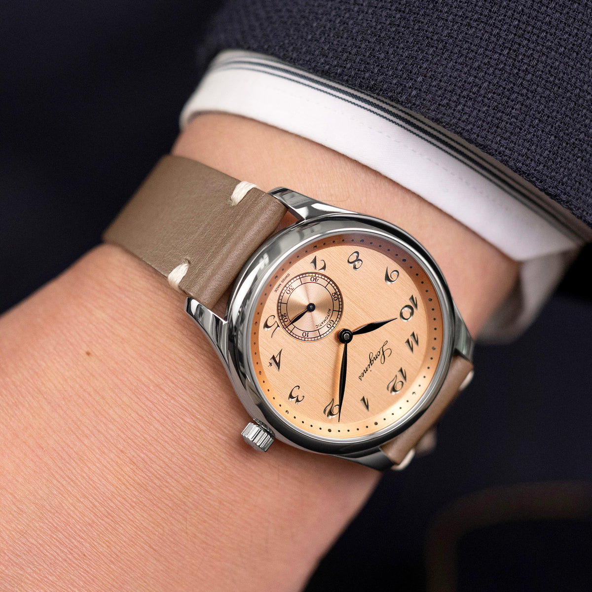 20mm Taupe Buttero Italian Calf Watch Band | Twin-Stitch Quick Release | 20mm