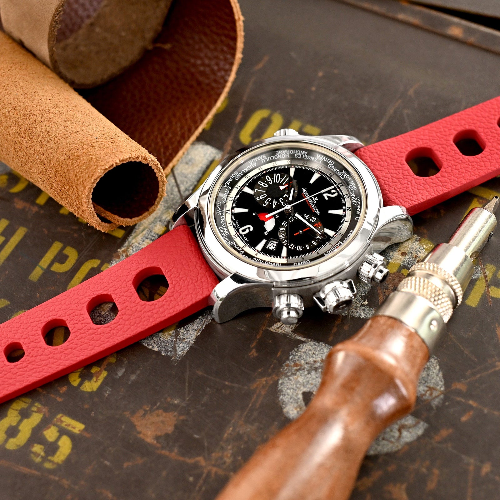 Jaeger LeCoultre Master Compressor Extreme World Chronograph Q1768470 Strapcode watch bands