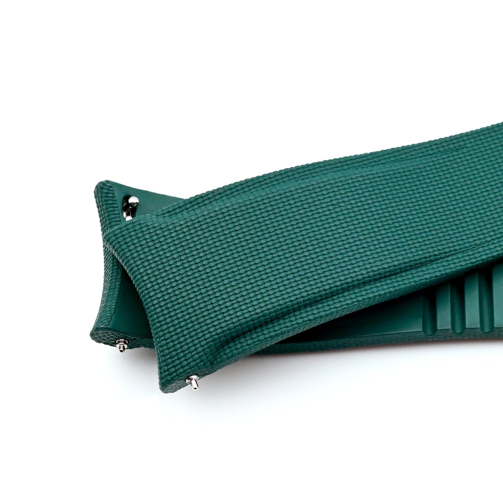 FKM40 Green Quick Release Butterfly Deployment FKM Rubber Watch Band, 20mm or 22mm Strapcode watch bands