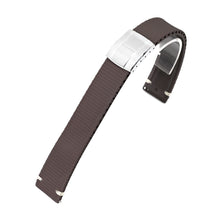FKM42 Dark Brown Quick Release Butterfly Deployment FKM Rubber Watch Band, 20mm Strapcode watch bands