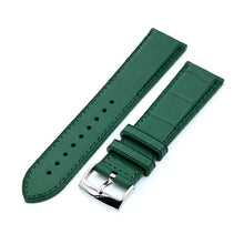 FKM43 Premium Dark Green Alligator Embossed FKM Rubber Watch Band, 20mm or 22mm Strapcode watch bands