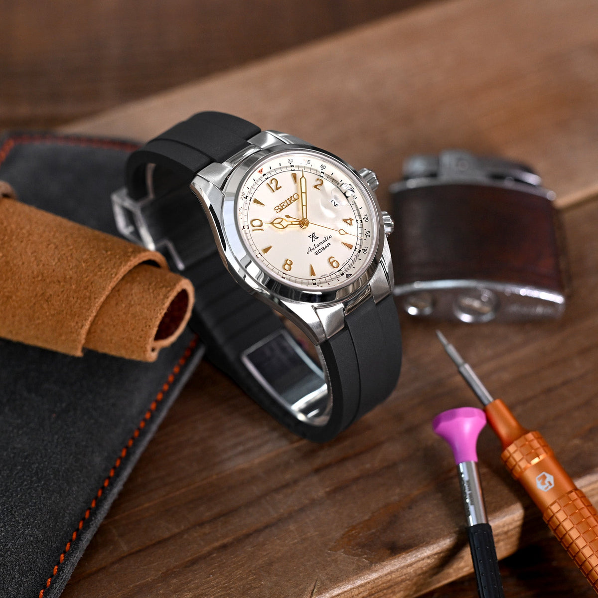 Seiko Prospex Cream Alpinist SPB123J1 Strapcode watch bands