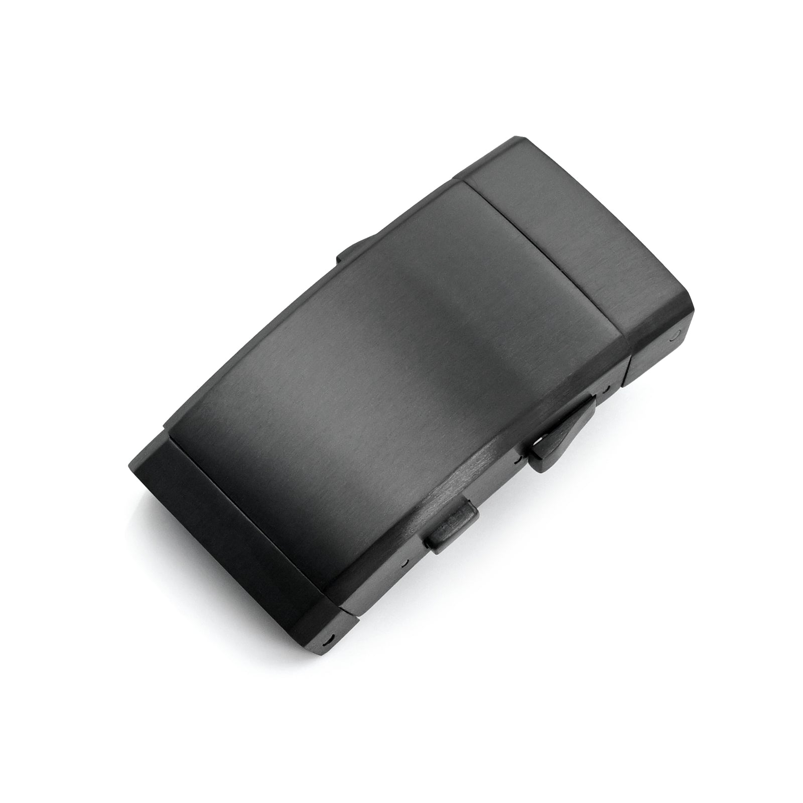Fibbia a cricchetto per muta in acciaio inox 316L 20mm, chiusura di sicurezza con pulsante, prolunga subacquea, PVD nero