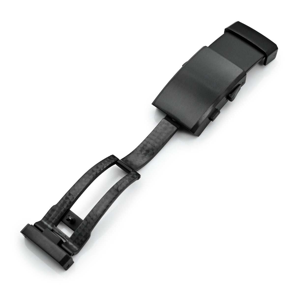 Fibbia a cricchetto per muta in acciaio inox 316L 20mm, chiusura di sicurezza con pulsante, prolunga subacquea, PVD nero
