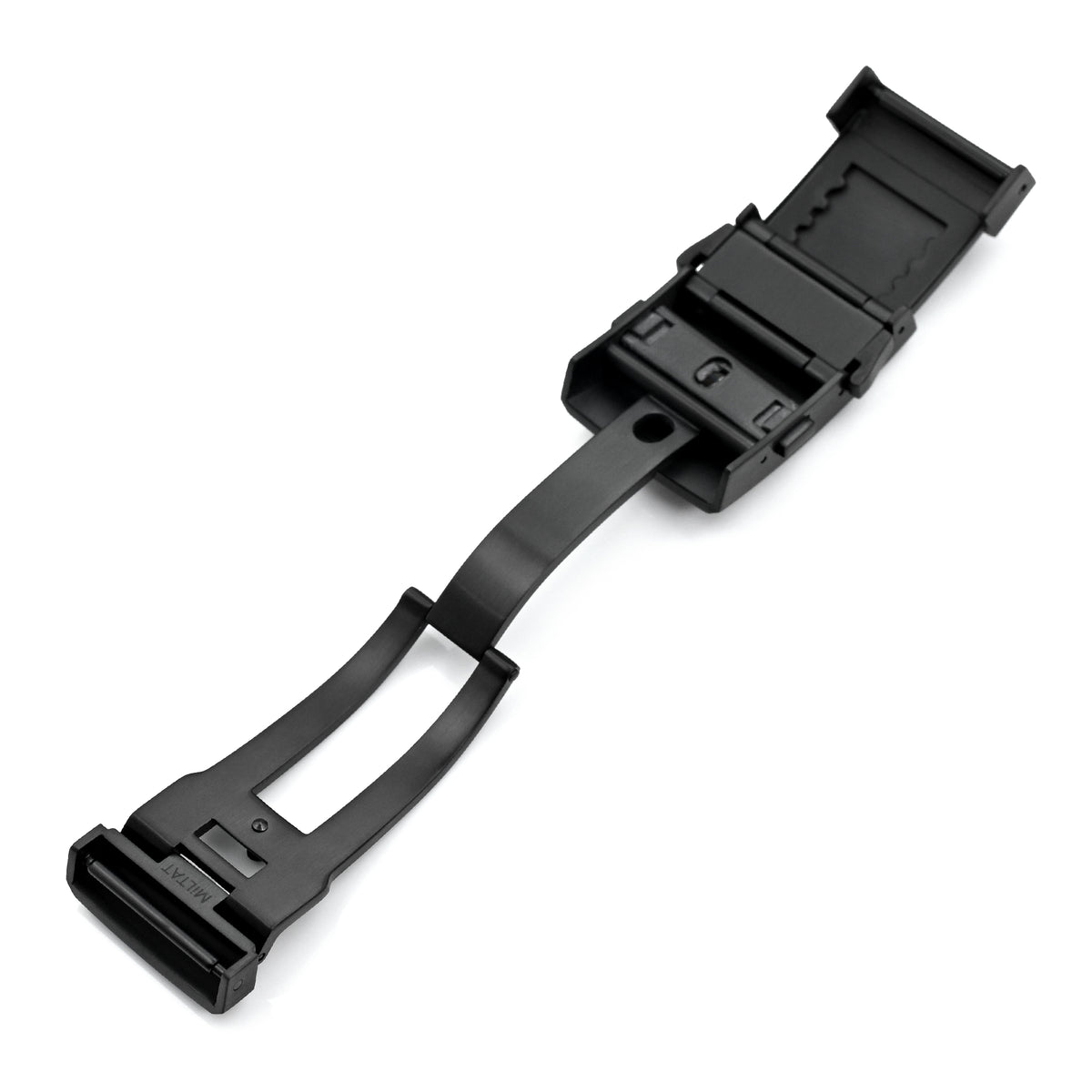Fibbia a cricchetto per muta in acciaio inox 316L 20mm, chiusura di sicurezza con pulsante, prolunga subacquea, PVD nero