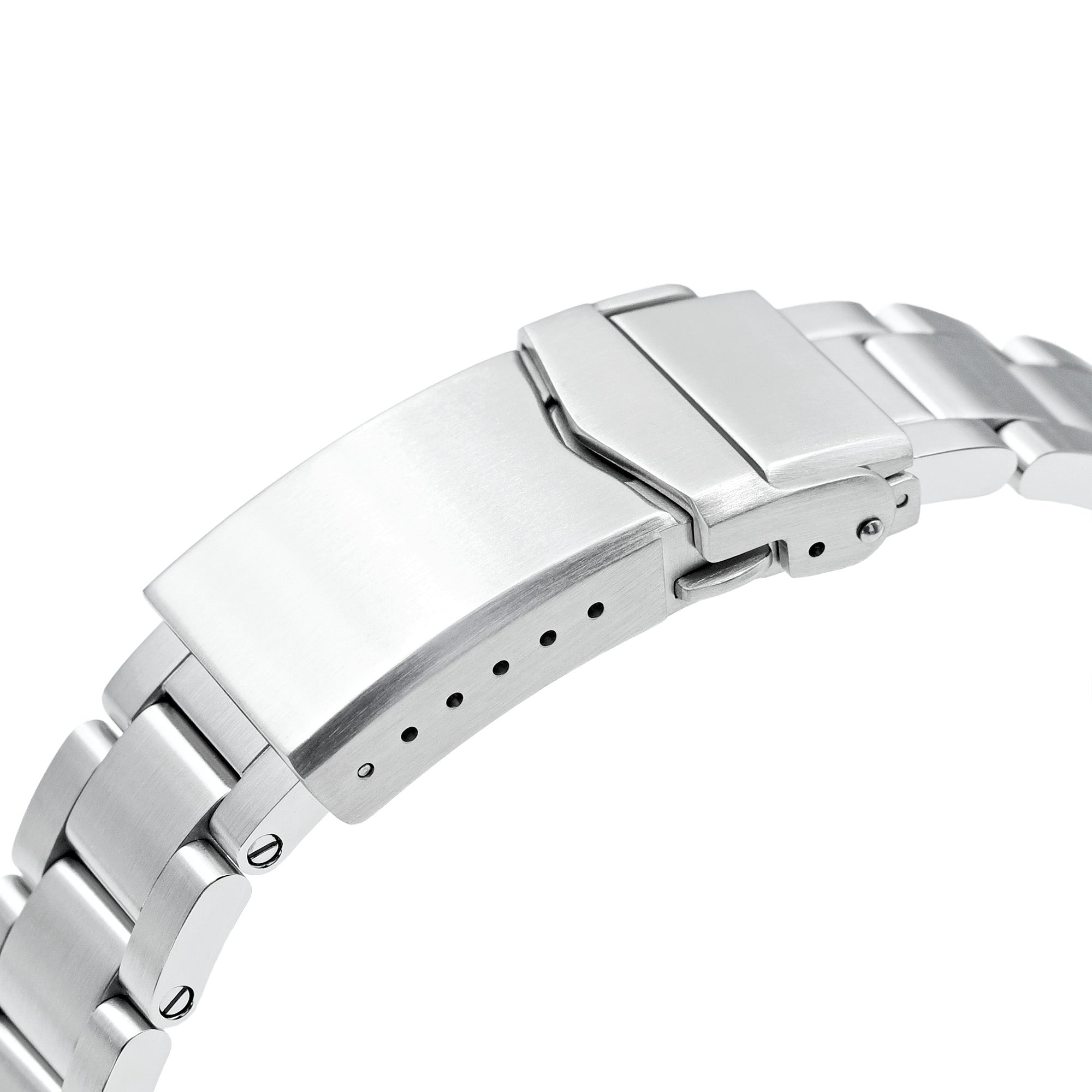 20mm Super-O Boyer Watch Band for TUD BB58, 316L Stainless Steel Brushed V-Clasp