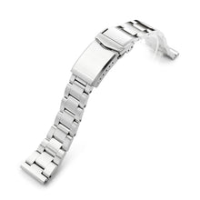 20mm Super Boyer Watch Band Straight End, 316L Stainless Steel Brushed V-Clasp